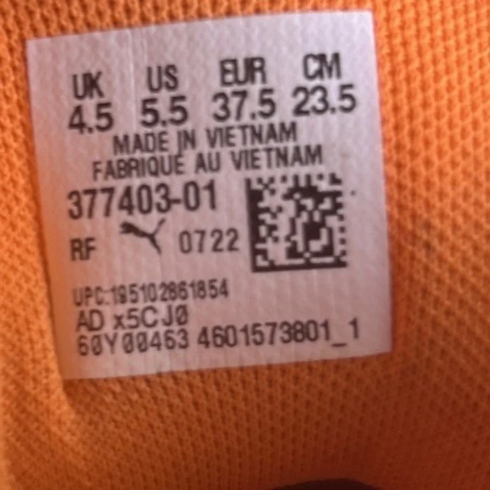 Puma MB.02 LaMelo Ball Supernova Orange Fiery Coral‎ 377403-01 GS Size 4.5Y